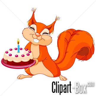 Happy Birthday Squirrel Clip Art - ClipartBay.com