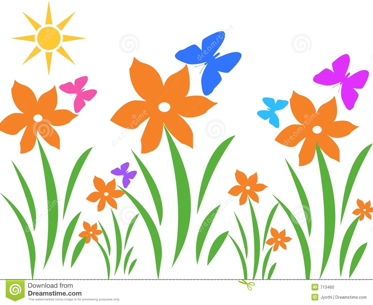 Summer Flowers Clip Art Clipart Bay