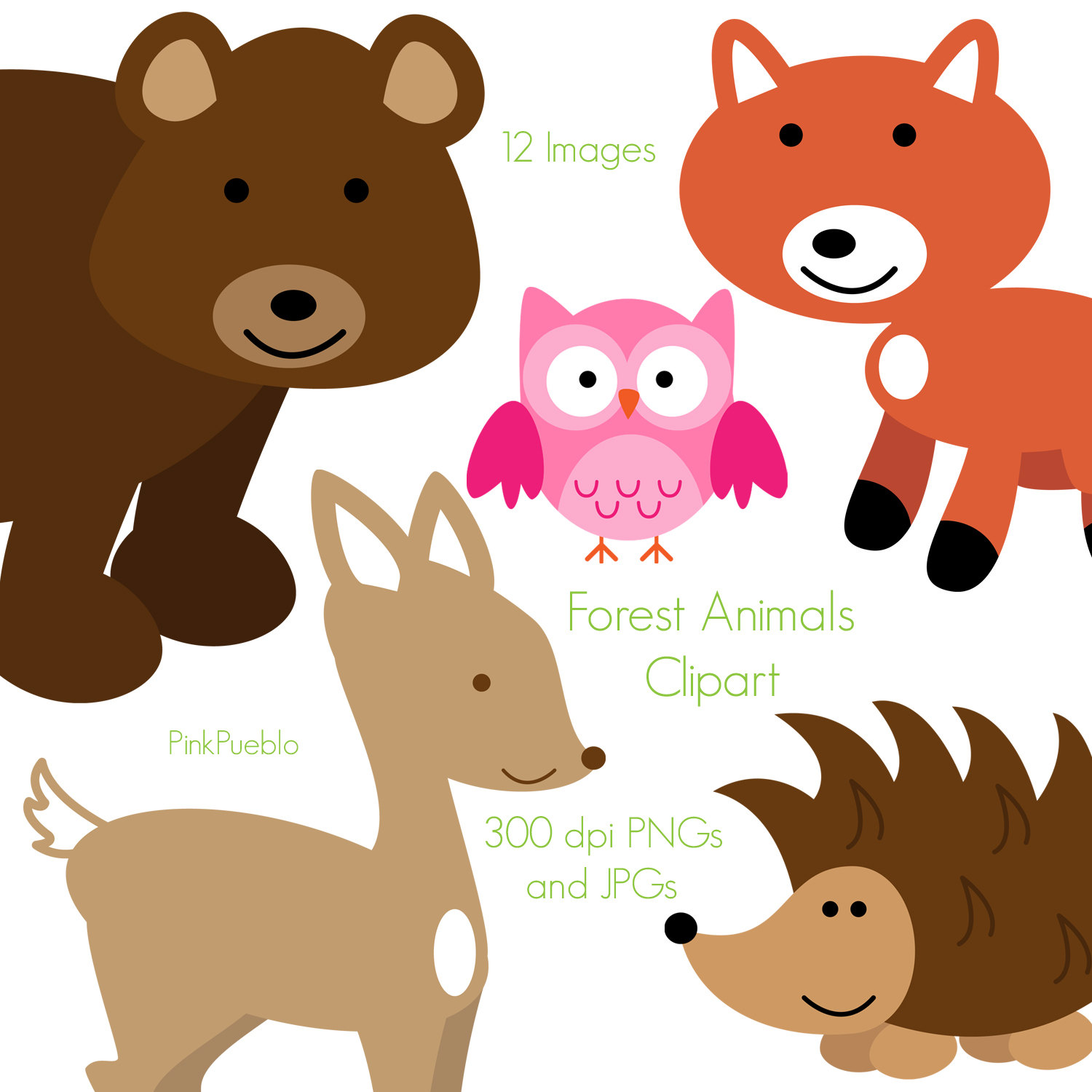 Forest Animals Clipart - Clipart Bay
