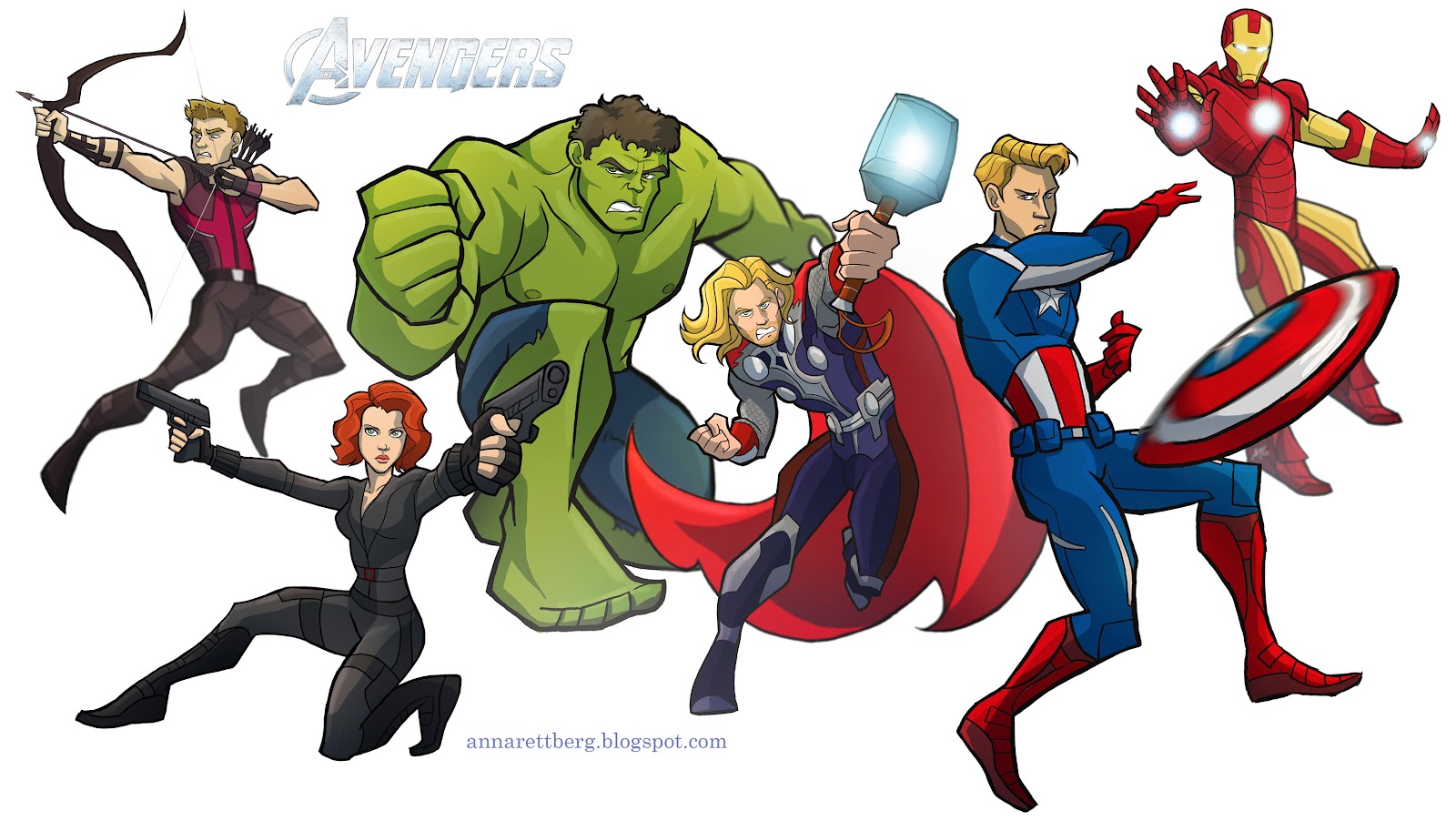 Avengers Cartoon Drawings - Clip Art Bay