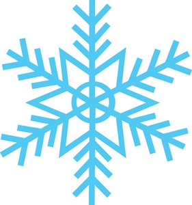 Blue Snowflake Clipart Cartoon - Clip Art Bay